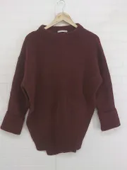 ◇ KBF アーバンリサーチ ボトルネック スリット 長袖 ニット セーター サイズONE ボルドー レディース E  【1302160020393】