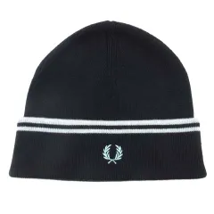 フレッドペリー FRED PERRY ツインティップド メリノウール ビーニー ニットキャップ ニット帽 帽子 ネイビー 紺のサムネイル