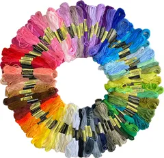 【在庫セール】セット クロスステッチ 100束 パッチワーク ミサンガ ボタン付け 100色 マクラメ アクセサリー作り 刺しゅう糸 組み紐 刺し子 ステッチ 刺繍糸 裁縫 ハンドメイド