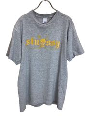 【中古】 STUSSY ステューシー Tシャツ　半袖　ロゴプリント　old　stussy　 グレー M 44805863