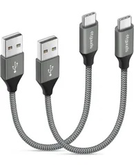 ★etguuds【0.15m 2本】USB Type C ケーブル 短い 急速充電 QC3.0 タイプc ケーブル 15cm 高速データ転送