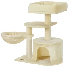 【特売】FEANDREA キャットタワー ミニ 子猫やシニア猫にお勧め 省スペース 爪とぎ 高さ68cm PCT59Mのサムネイル