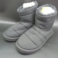 ■ ⊇ MUJI 無印良品 ムジルシ 防寒性良好 ショート ムートンブーツ サイズ23cm ブラック系 レディース E  【1507250001010】