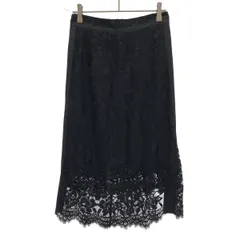 DOLCE&GABBANA ドルチェ＆ガッバーナ レースレーヨンスカート JSK7X ブラック 38のサムネイル