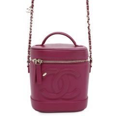 シャネル チェーンショルダーバッグ ココマーク バニティ ラムスキン AS0323 CHANEL ヴァニティ