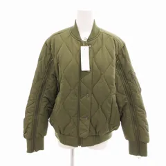 ジーユー GU × ロク rokh コラボ タグ付き キルティングブルゾン 中綿ジャケット ミリタリー M カーキ 211-352459 /HO△ 0307