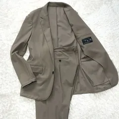 【美品】NANO UNIVERSE　ダメリーノ　セットアップ　Мサイズ　ベージュ　ウエストゴム仕様　ドローコード　カジュアル