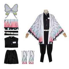 ねお ☪︎プロフ一読お願い致します。リンク 胡蝶 しのぶ 衣装刺繍 M 鬼滅の刃 風 胡蝶 しのぶ 刺繍制服 コスプレ衣装 ウィッグ 道具