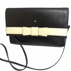 美品◆kate spade ケイトスペード ショルダーバッグ KIRK PARK SAFFIANO チェーンショルダー レディース