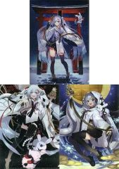 [중고] 클리어 파일 A. 스노우 미쿠 2018 A4 클리어 파일 세트 (3 장 세트) [SNOW MIKU 2018]
