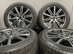 【BS BLIZZAK VRX2 215/50R18】スタッドレス【BALMINUM BR10 18インチ 7.5J5HPCD114.3+53】23年製 ヤリスクロス CX-3等　(KTJ443)のサムネイル