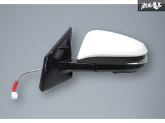【保証付！即発送】トヨタ純正 ZSU60W 60系 ハリヤー ハリアー ドアミラー サイドミラー 左 左側 助手席 14P14ピン 070 パールホワイト ☆