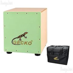 [DJ24000048] GECKO カホン Cajon ハンドドラム ローサイズ 子供 女性用 打楽器 木製 専用ケース付き (開封未使用)
