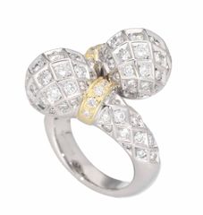 PICCHIOTTI ピキョッティ ダイヤモンド(3.21ct)リング 750 K18 WG YG ホワイトゴールド イエローゴールド 日本サイズ約12号 #52【送料無料】指輪【中古】25030226