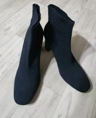 ZARA(ザラ) ストレッチ ニット ブーツ ソックスブーツ 38