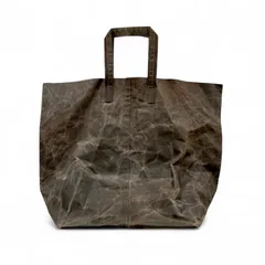 瀧川かずみ KAZUMI TAKIGAWA FUNAGATA BAG　蝋引きの帆布バッグ 舟形トートL