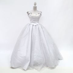 ウェディングドレス　中古　ホワイト　7号　プリンセスライン　結婚式　演奏会　ステージドレス　撮影衣装　W-311