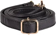 Lelotte 母の日 ショルダーストラップ 細め バッグ用 単品 調節可能 付け替え 交換用 ショルダーベルト( ブラック)