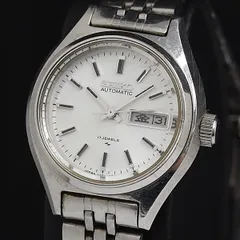 稼動 セイコー 17石 2206-0480 AT/自動巻 シルバー文字盤 デイデイト レディース腕時計 KTR 2000000 NSK