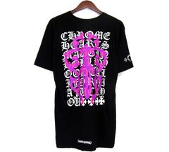 クロムハーツ CHROME HEARTS ■ 【 DAGGER EYE CHART S/S 】 バック ダガー プリント 半袖 Tシャツ n3552