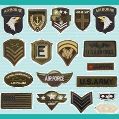 ミリタリー アップリケ アメリカ 北欧 英語 アイロン サバゲー 自衛隊 18枚セット 軍 刺繍 補修 ワッペン 大人 男 JINSELF メンズ USA18
