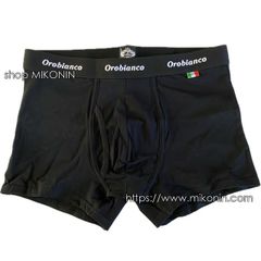 新品 Orobianco オロビアンコ ボクサーパンツ BLACK【L】トリコロールタグ付 アンダーウェア