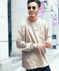 新品 未使用 並行輸入 US.POLO ASSN.(ユーエスポロアッスン)US.POLO ASSN.別注オーバーサイズロンT 212872 Cライトベージュ