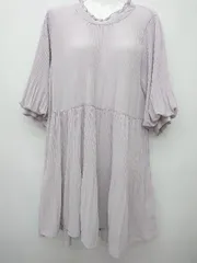 ◇ ◎ OLIVE des OLIVE オリーブ デ オリーブ 半袖 ミニ丈 ワンピース サイズF パープル系 レディース P  【1407100049677】