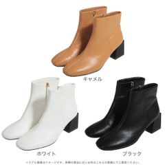 JULIA BOUTIQUE スクエアトゥスムースショートブーツ