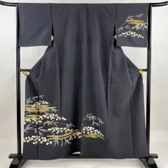 村松竜介　色留袖　友禅　風景　鶴　梅　松　楓　霞　家屋　着物　012a d 村松竜介 色留袖 友禅 風景 鶴 梅 松 楓 霞 家屋 着物 012a d