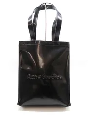 Acne Studios アクネストゥディオズ LOGO SHOPPER PORTRAIT ロゴ ショッパートートバッグ ブラックのサムネイル