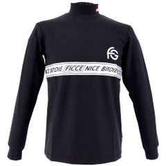 新品 春秋 長袖Tシャツ M サイズ ブラック（黒） 長袖 ハイネック フィッチェゴルフ メンズ カジュアル 男性 40代 50代 60代 70代 40571