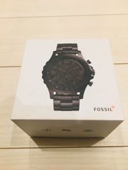 FOSSIL Q FTW1115 NATE ブラックステンレススティール ハイブリッドスマートウォッチ