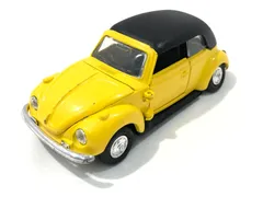 【七重浜45-2-20250208】 中古品 YONEZAWA TOYS ダイヤぺット G51 1/30スケール フォルクスワーゲン 1302S コンバーチブル イエロー