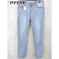 ◇ antiqua アンティカ インディゴ染め デニム調 パンツ サイズM インディゴ レディース 【中古】 【1002802167591】