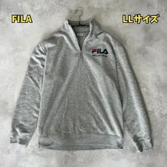 マカロン様専用　FILA  フィラ　ハーフジップ　スウェット　グレー　LLサイズ　メンズ　【B-2】
