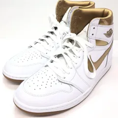 【中古】NIKE WMNS AIR JORDAN 1 RETRO HIGH OG WHITE AND GOLD 29cm FD2596-107 ナイキ ウィメンズ エアジョーダン1 レトロ ハイ [66]