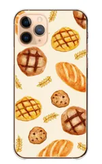 Galaxy A22 SC-56B ケース カバー ギャラクシーA22 スマホケース ハードケース パン フランスパン メロンパン 小麦 食べ物 たべもの リアル イラスト おしゃれ オシャレ カラー03