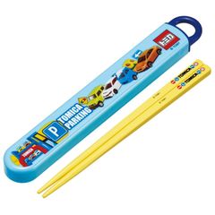 スケーター(Skater) 子供用 箸 箸箱セット 16.5cm お弁当用 抗菌加工 開けやすいスライド式 日本製 男の子 トミカ 24 ABS2AMAG-A