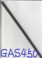 シフト 協栄製作所 SHIFT グラファイトワイパーラバー graphite wiper rubber GAS450 6mm幅 450mm用 1本 GAS-450