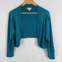 LAURA ASHLEY ローラアシュレイ レディース カーディガン エメラルドグリーン ボレロ XXLsize