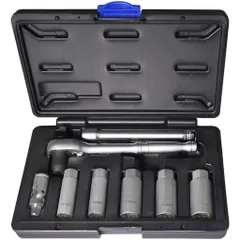 良匠 FIRSTINFO TOOLS スパークプラグ トルクレンチセット（8点） 差込角3/8＂(9.5mm) ソケット14mm、16mm、18mm、19mm、21mm付
