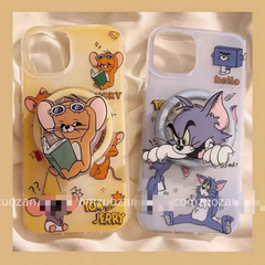 磁吸式スマホケース トムとジェリー tom＆jerry ケース おしゃれ 携帯 iPhone 13 14 15 スマホスタンド アイフォンケース かわいい