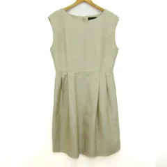 タルボット ノースリーブワンピース クルーネック トップス レディース 6サイズ ベージュ系 Talbots 【中古】