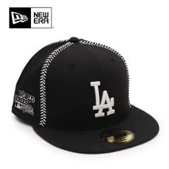 ニューエラ【ＮＥＷ ＥＲＡ】59FIFTY MLB Ball Stitch ロサンゼルス・ドジャース ブラック 帽子 キャップ CAP ロゴ ユニセックス
