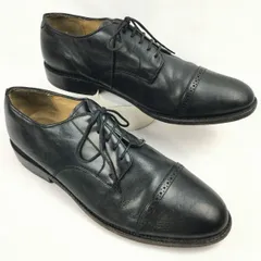 試着交換OK！Vintage 品　Brooks Brothers/346ブルックスブラザーズ　キャップトゥシューズ〈黒/BLACK/ブラック〉10.5D　27.5-28.0-28.5　/メンズ//men's 菅NO.WZH-48