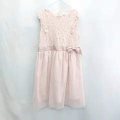 ◇ ⊂ Catherine Cottage キャサリンコテージ キッズ レース ウエストリボン 膝丈 ワンピース サイズ150 ピンク系 女の子 E  【1502180012709】