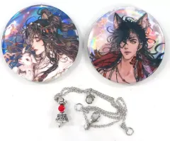 【中古】バッジ・ピンズ 謝憐＆花城 月照疆野シリーズ ホログラム缶バッジセット 「天官賜福」