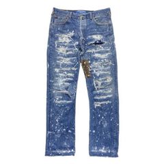 INNOCENCE / leather denim pants