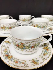 NORITAKE ノリタケ カップ・ソーサー 花柄 カップ6客
ソーサー6枚 6客セット